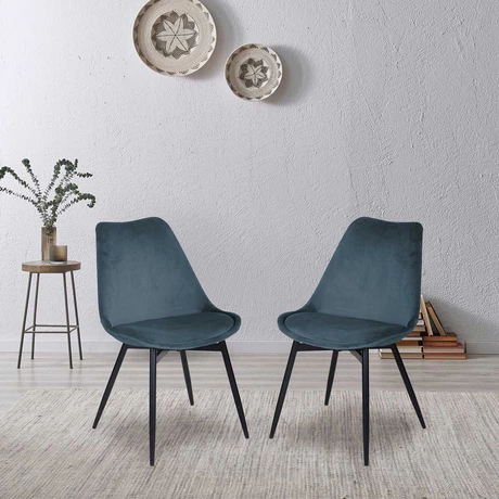 Pack 4 Sillas de Comedor Andrea Gris Oscuro