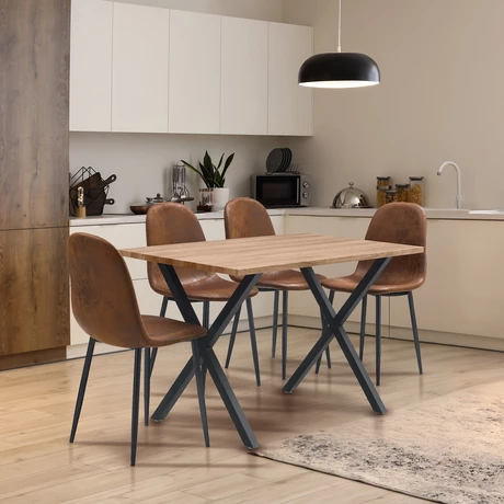 Mesa de Comedor Estilo Industrial 120x75x70cm Brooklyn Café