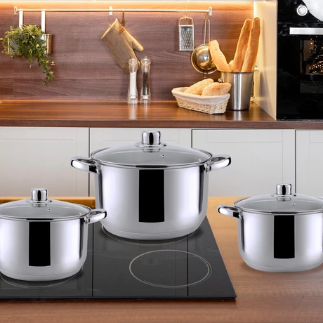 Set Baterías 8 Piezas Acero Inoxidable Bremen Gri