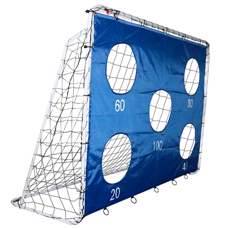 Arco de Fútbol Max Magic Azul 3 en 1 con Objetivos 213cm