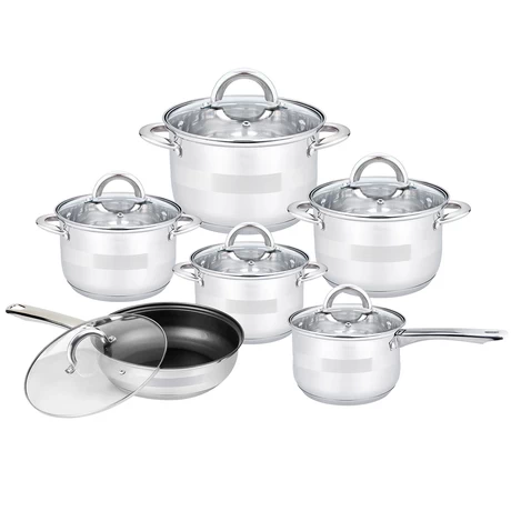 Set Baterías 12 Piezas Acero Inoxidable Bremen Gri