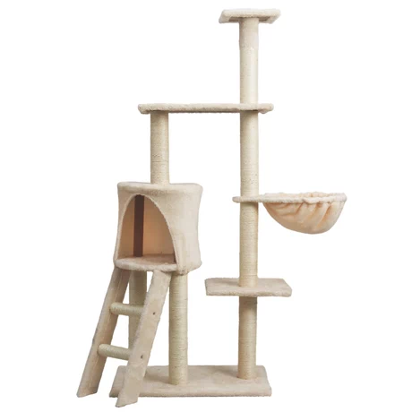 Torre Rascador Para Gatos Multinivel 135cm Café
