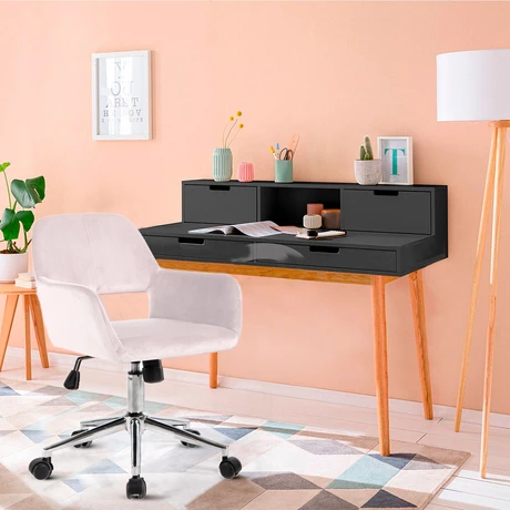 Silla Oficina Cromwell Terciopelo Rosa