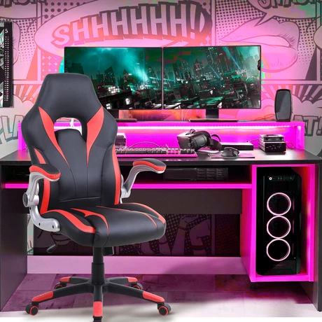 Silla Gamer con Altura Regulable Rojo