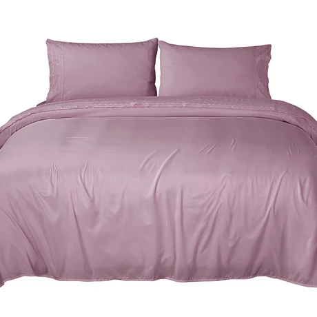 Sábana Broderie 2 Plazas Lila