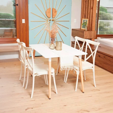 Silla Terraza Plástica Petra Blancas