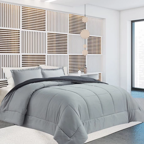 Plumón Reversible Marnie King Gris