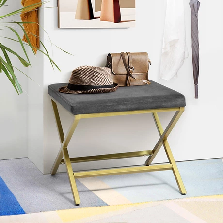 Ottoman Pouf Charles Gris