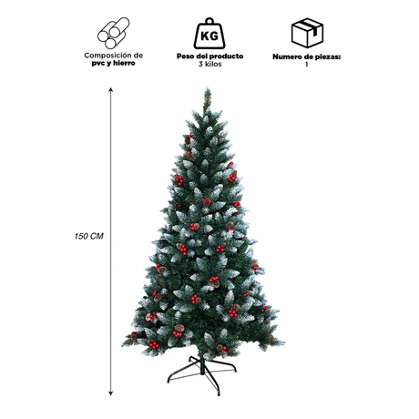 Árbol Navidad 1.5 mt Verde