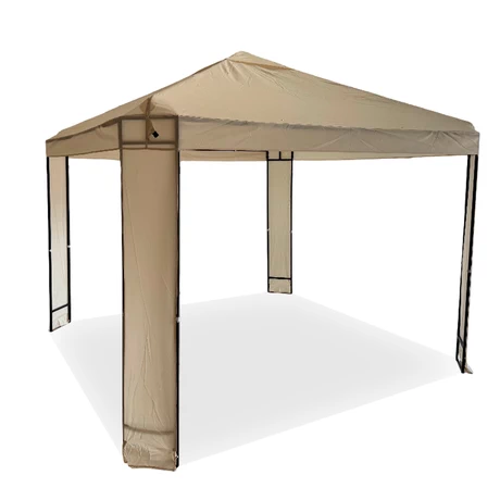 Toldo Pergola 3x3m Poliéster estructura metalica Beige
