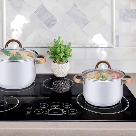 Set Baterías 8 Piezas Acero Inoxidable Berlín Gris