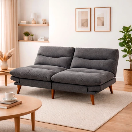 Futón Colton 78x180x88 cm Gris Oscuro