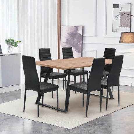 Mesa de comedor estilo industrial Manhattan Café