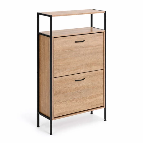 Estante Zapatero con repisas 105 x 63 x 24 cm Café - vista alternativa