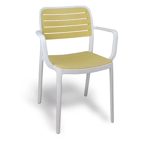 Silla Terraza Plástica Sahara Blanca