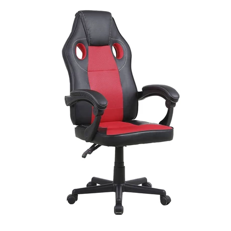 Silla Gamer Reclinable Altura Ajustable Rojo