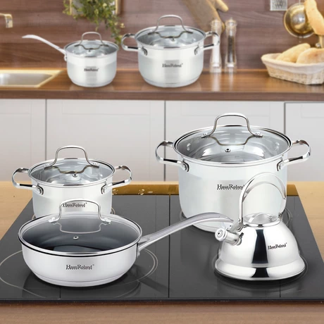 Batería 12 piezas acero inoxidable Múnich