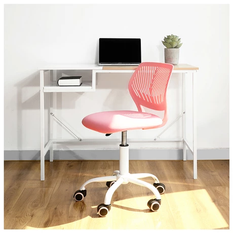 Silla Práctica Escritorio Altura Regulable - Rosa