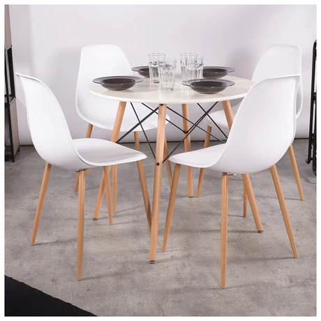 Pack 4 Sillas Comedor Sitial Charlton PP Blanco