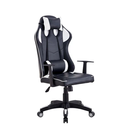 Silla Gamer Egonómica con Reposa Cabezas Blanco
