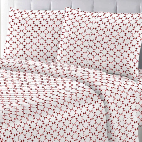 Juego de Sábanas de Microfibra King Size Mosaico