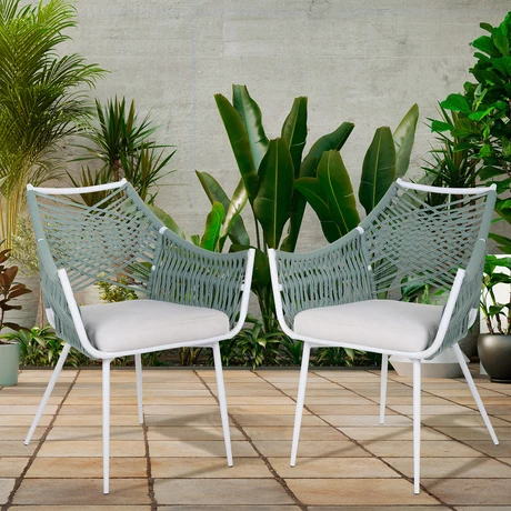 Pack 2 Sillas Terraza Macrame II Gris