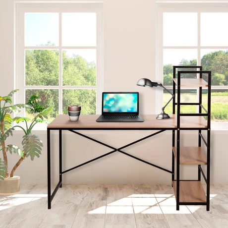 Escritorio con Repisas Beige