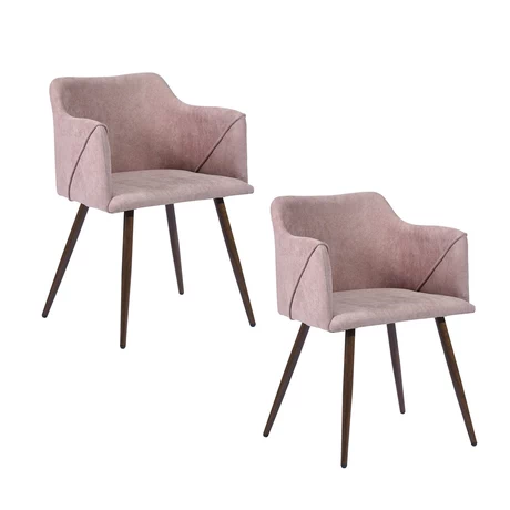 Pack 2 Silla Comedor Aldridge Terciopelo Rosa