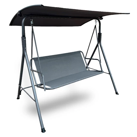 Columpio Terraza Textileno y Acero Gris