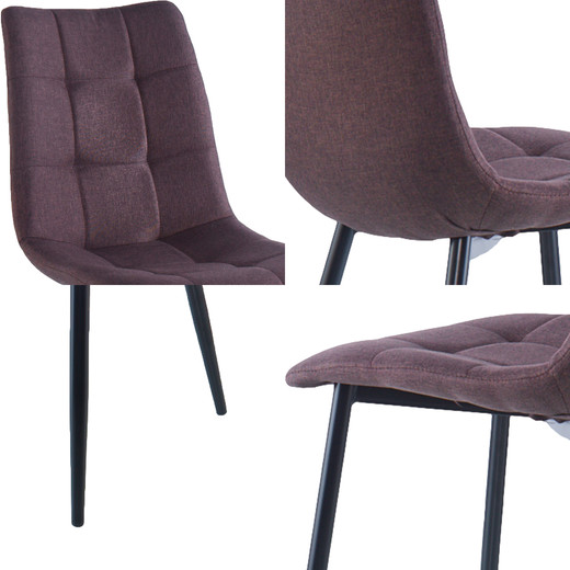 Pack 4 Sillas de Comedor Dunas Café