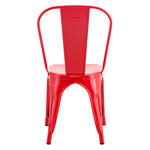 Pack De 4 Silla Metal Tolix Rojo