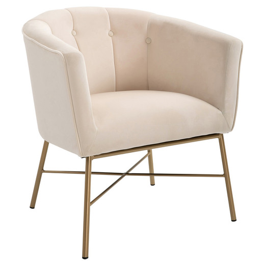 Poltrona Sitial Terciopelo Navona Beige