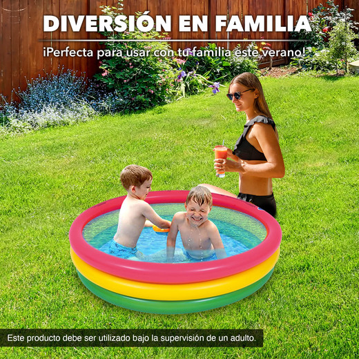 Piscina Infantil Redonda 95 L 22x100 cm Multicolor