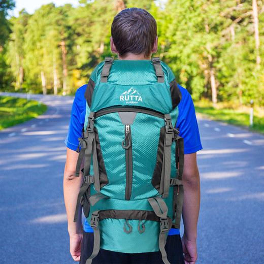 Mochila Camping 65L Celeste