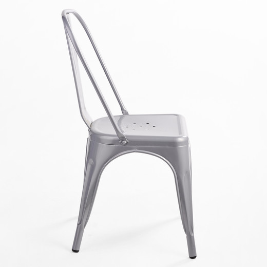 Silla de Bar Metal Tolix Gris