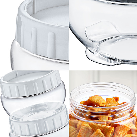 Frasco Canister Alimentos 430 Ml Blanco