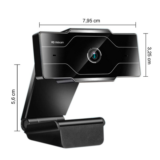 Cámara Web de 2560P 2K con Trípode Beacon Negro
