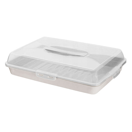 Caja Porta Alimentos Rectangular Blanco