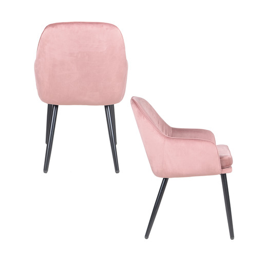 Pack 2 Sillas Comedor Ingrid Rosado