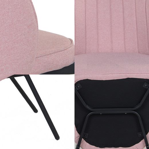 Silla de Comedor Claire Rosado