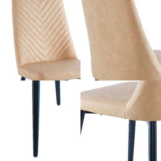Pack 2 Sillas de Comedor Beige