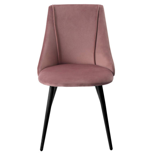 Pack 2 Sillas Comedor Sitial Terciopelo Rosado