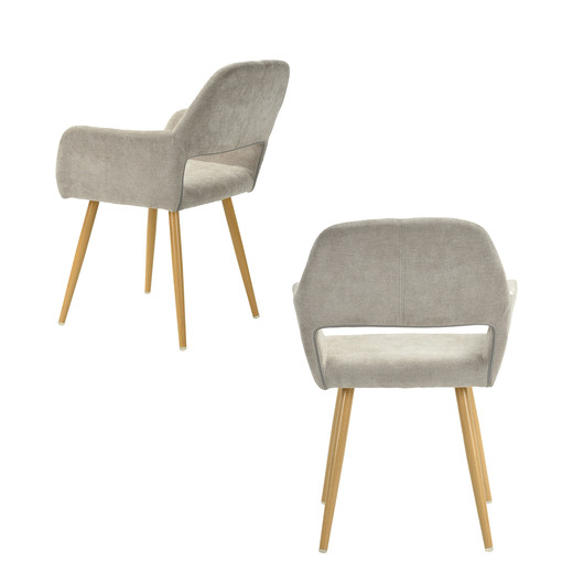 Silla Comedor Sitial Cromwell Tela Beige