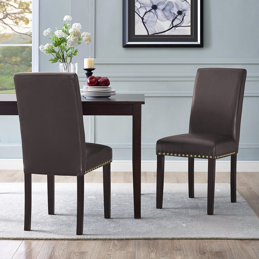 Pack 2 Sillas Comedor Génova Café Oscuro