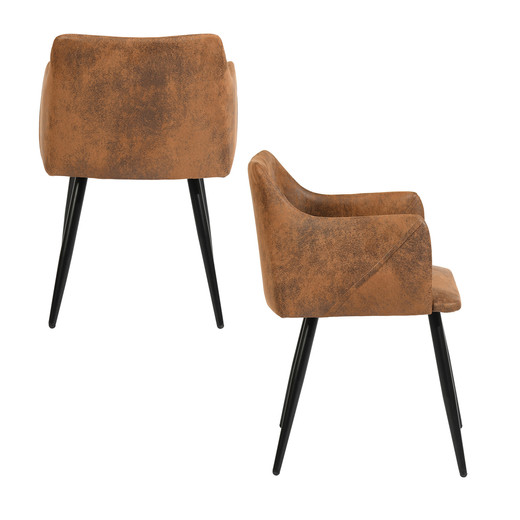 Pack 2 Sillas de Comedor Elena Café