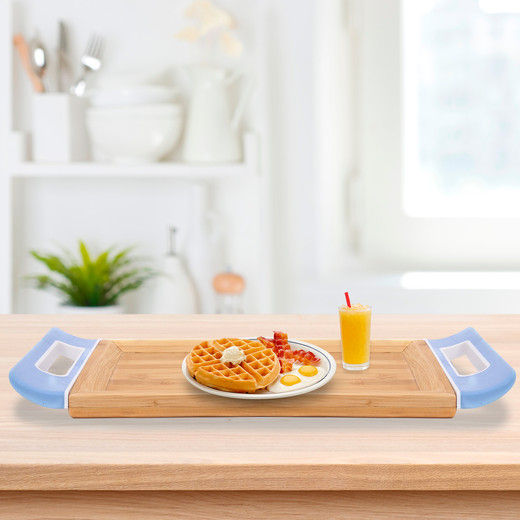 Bandeja Para Servir Rectangular Bambú Madera