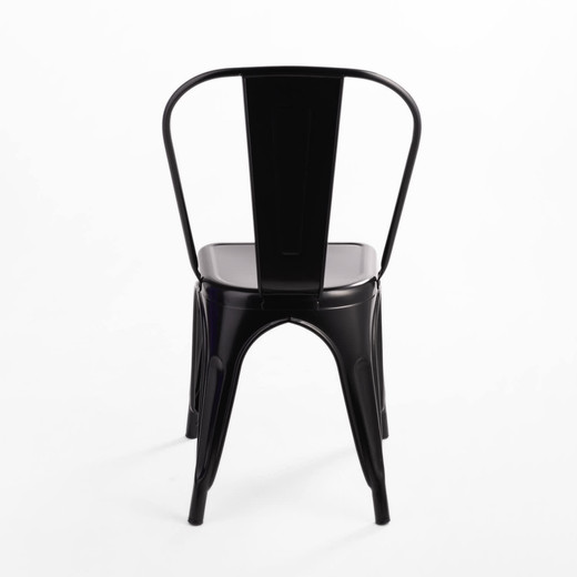 Pack De 4 Silla Metal Tolix Negro