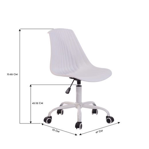 Silla de Escritorio Classic Blanco