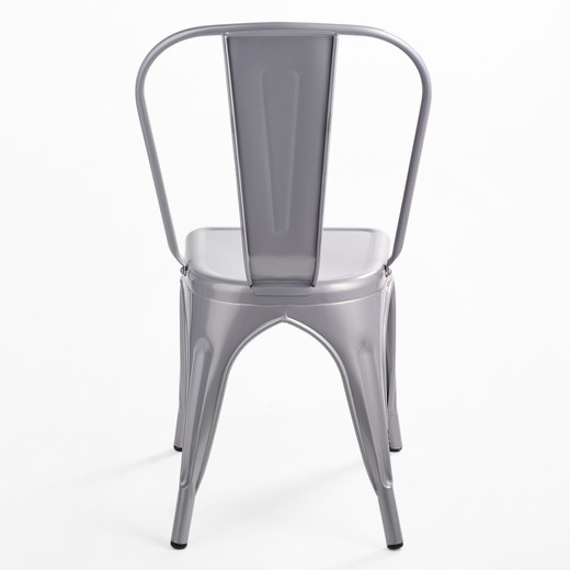 Silla de Bar Metal Tolix Gris