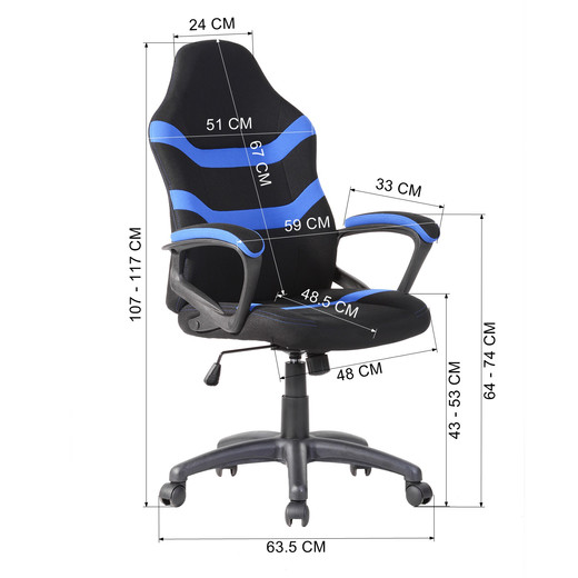 Silla Gamer Infinite Escritorio Azul